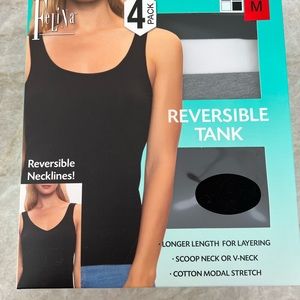 NWT Felina reversible tanks Medium